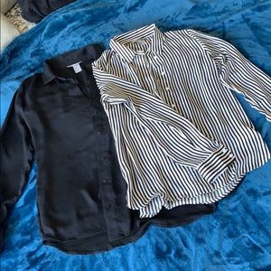 Set of 2 H&M chiffon blend blouses